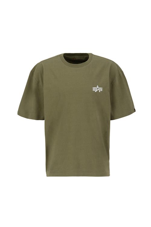 ALPHA INDUSTRIES Bluser & t-shirts  grøn / rød / hvid