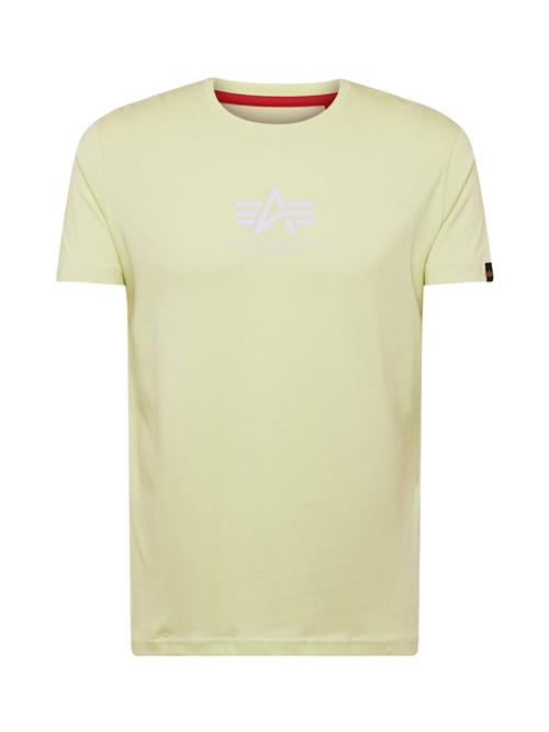 ALPHA INDUSTRIES Bluser & t-shirts  lime / hvid