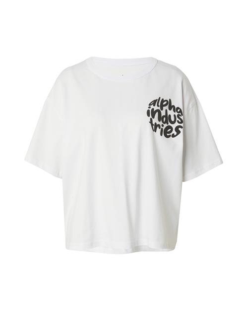 ALPHA INDUSTRIES Oversized bluse  sort / hvid