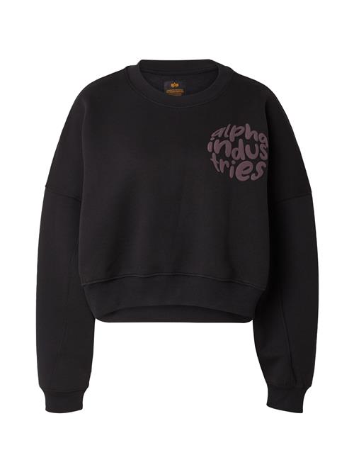 Se ALPHA INDUSTRIES Sweatshirt  lysviolet / sort ved About You