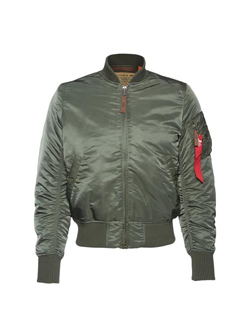 ALPHA INDUSTRIES Overgangsjakke  brun / mørkegrøn / rød