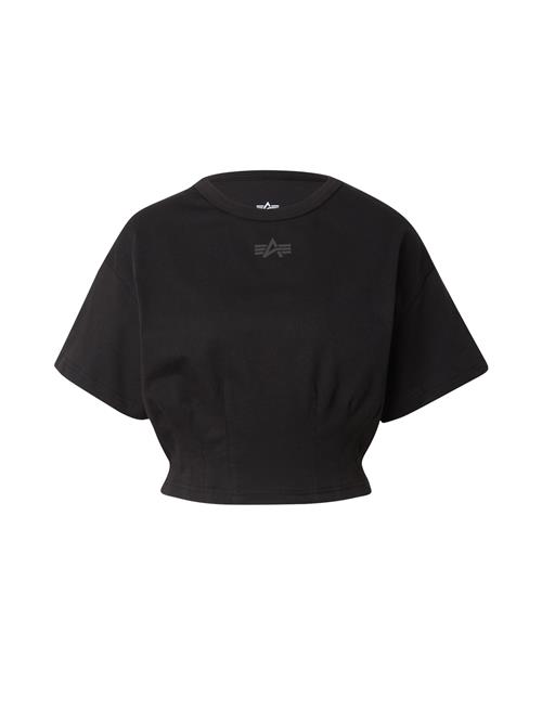 ALPHA INDUSTRIES Shirts  mørkegrå / sort