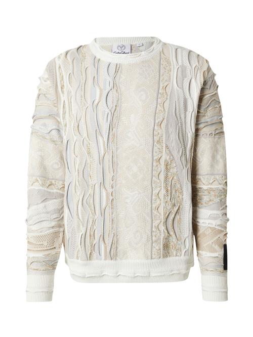 Se Carlo Colucci Pullover 'Dimani'  beige / lysegrå / hvid ved About You