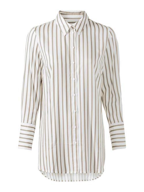 Se heine Bluse  taupe / hvid ved About You