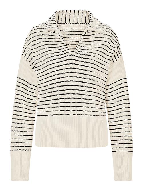 heine Pullover  ecru / sort