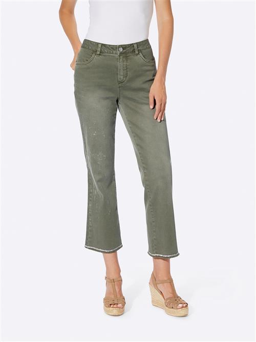 Se heine Jeans  khaki / transparent ved About You