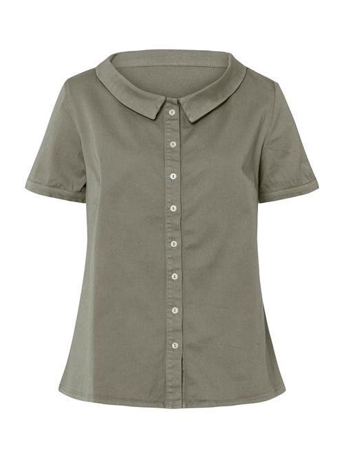 heine Bluse  khaki / mørkegrøn