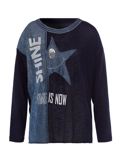 heine Pullover  marin / blue denim / lysegrå / sølv