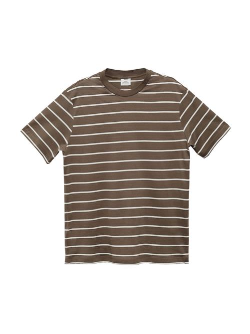 MANGO MAN Bluser & t-shirts 'FRENCH1'  khaki / hvid