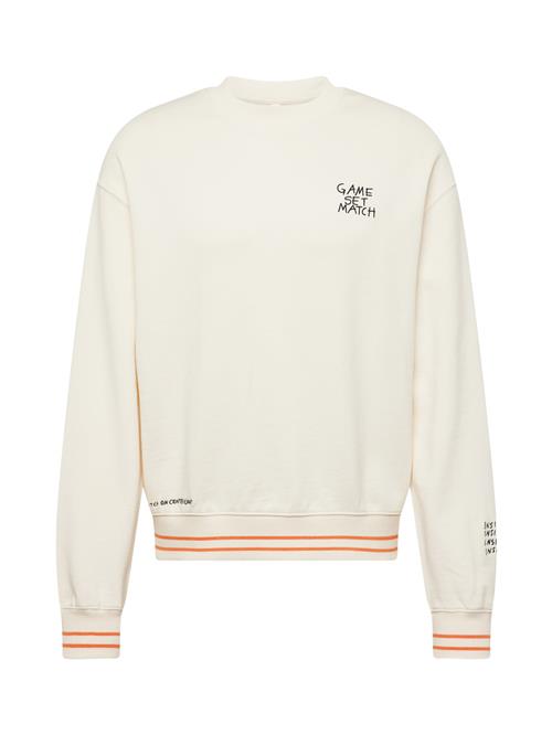 MUSTANG Sweatshirt 'AUBURN'  laks / sort / offwhite