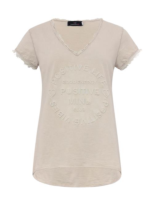 Se Zwillingsherz Shirts 'Positive Mind'  beige ved About You