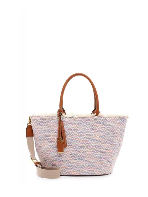 Se Tamaris Shopper 'Arabella'  blå / pastelgul / lys pink / hvid ved About You