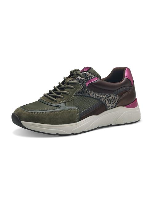 Se Tamaris Sneaker low  brun / mørkebrun / oliven / pink ved About You