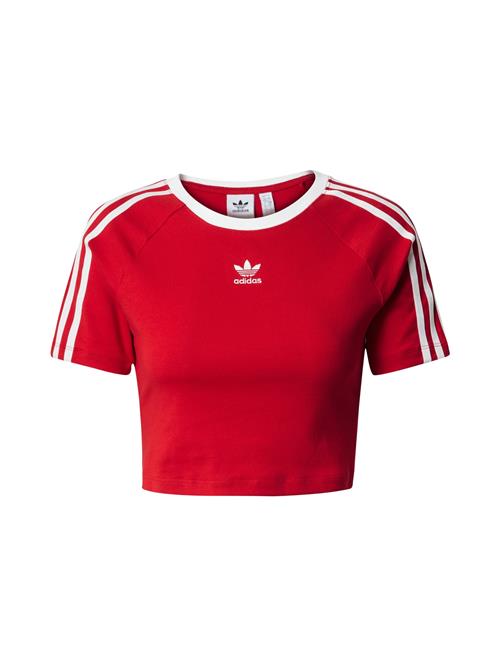 ADIDAS ORIGINALS Shirts '3-Streifen'  rød / hvid