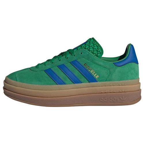 Se ADIDAS ORIGINALS Sneaker low 'Gazelle Bold'  blå / guld / grøn ved About You