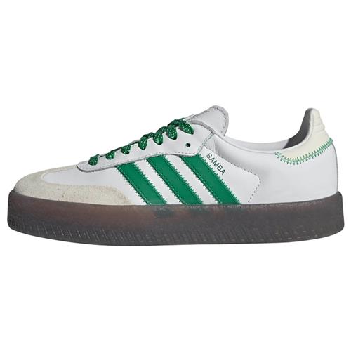 Se ADIDAS ORIGINALS Sneaker low 'Samba'  ecru / grøn / hvid ved About You