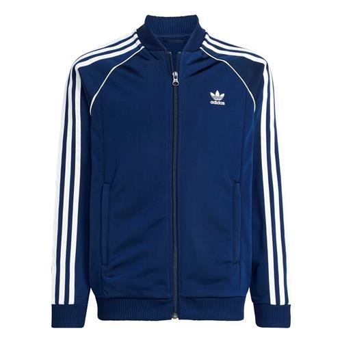 ADIDAS ORIGINALS Sweatjakke 'Adicolor'  mørkeblå / hvid