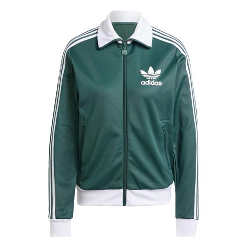 Se ADIDAS ORIGINALS Sweatjakke 'Beckenbauer'  gran / hvid ved About You