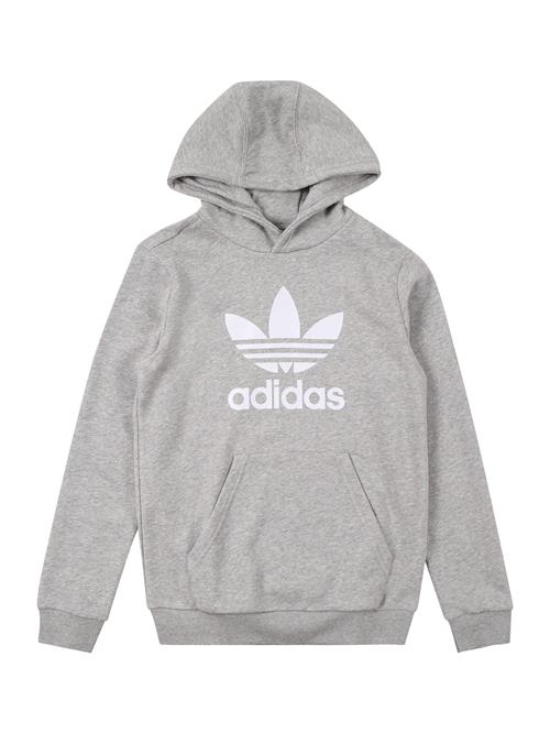 ADIDAS ORIGINALS Sweatshirt 'TREFOIL'  grå-meleret / hvid