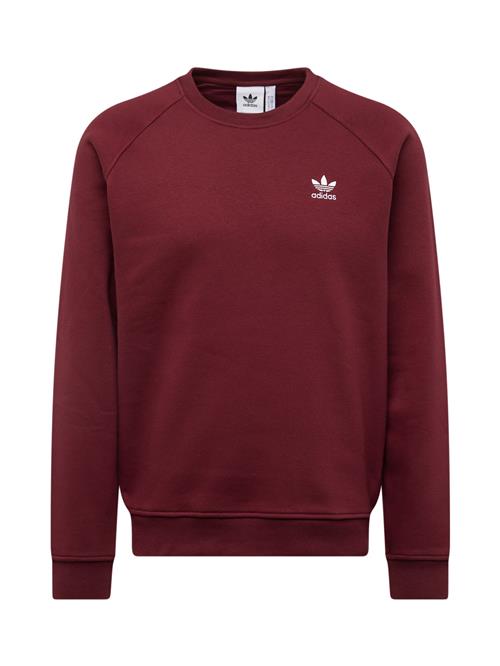 Se ADIDAS ORIGINALS Sweatshirt 'Trefoil Essentials'  rubinrød / hvid ved About You