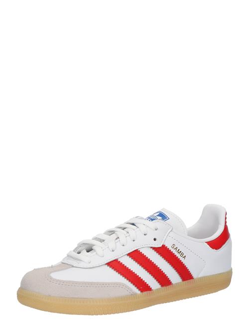 Se ADIDAS ORIGINALS Sneakers 'SAMBA'  greige / rød / hvid ved About You