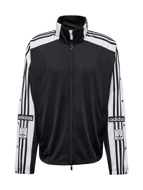 ADIDAS ORIGINALS Sweatjakke 'MEGABREAK'  sort / hvid