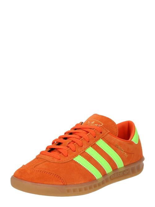 Se ADIDAS ORIGINALS Sneaker low 'Hamburg'  neongrøn / mørkeorange ved About You