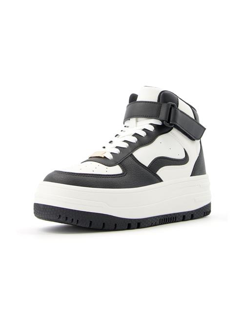 Bershka Sneaker high  sort / hvid