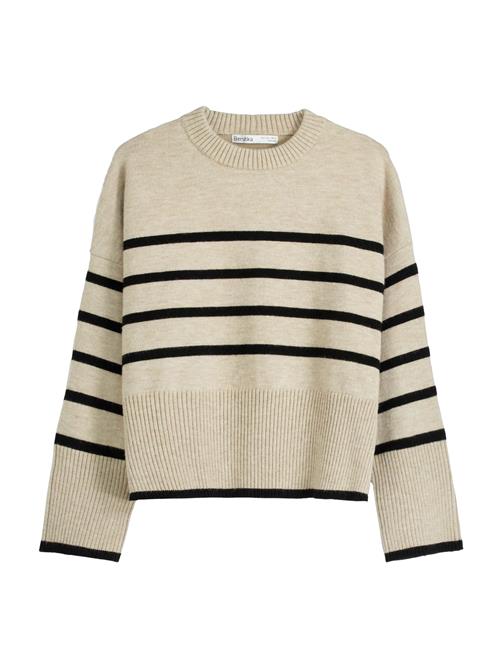 Bershka Pullover  sand / sort