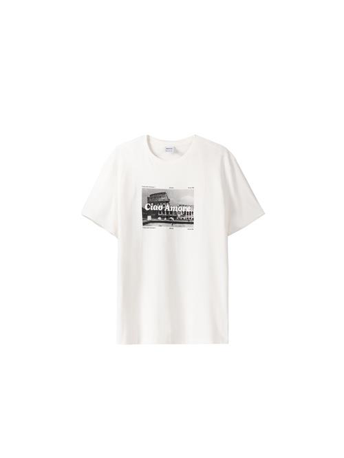 Bershka Bluser & t-shirts  sort / offwhite