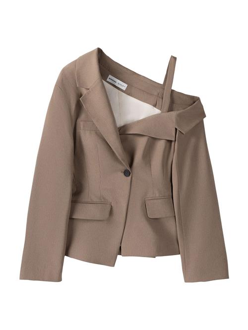 Se Bershka Blazer  mørkebeige ved About You