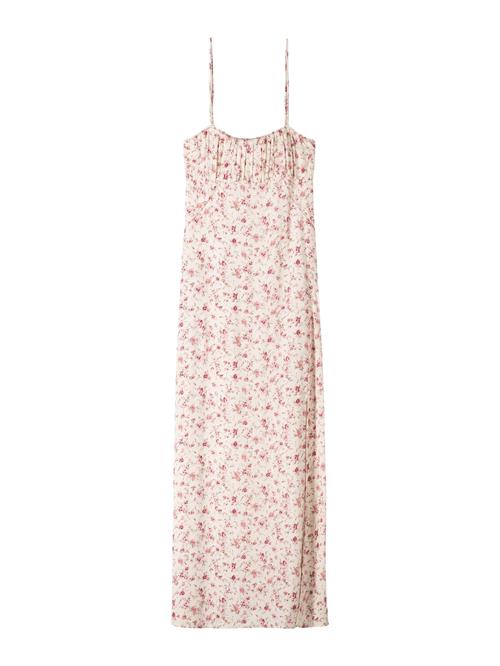 Bershka Sommerkjole  grå / pink / lyserød