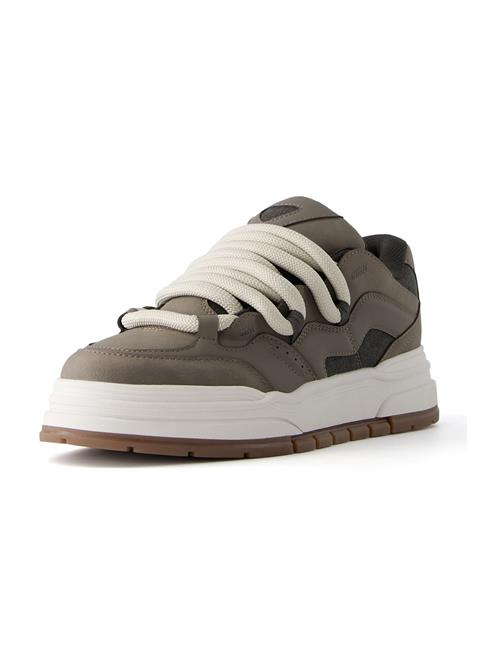 Bershka Sneaker low  taupe / mørkegrå