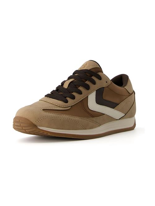 Bershka Sneaker low  sand / brun / sort / hvid