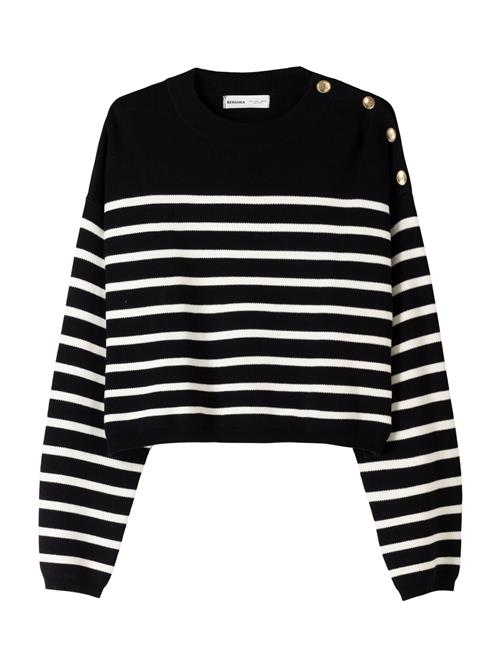 Bershka Pullover  sort / hvid