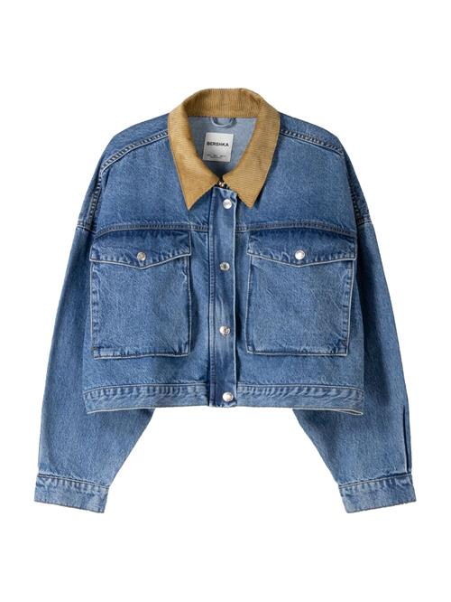 Bershka Overgangsjakke  blue denim