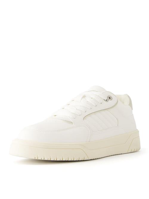 Bershka Sneaker low  greige / hvid