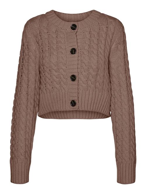 Se VERO MODA Cardigan 'MITZI'  brun ved About You