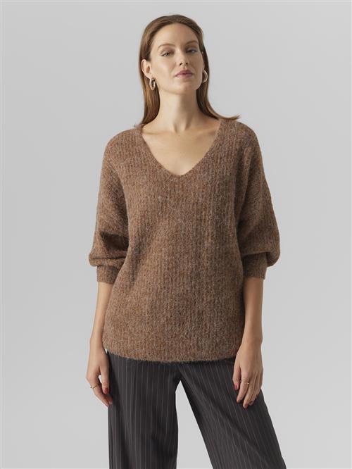 VERO MODA Pullover 'JULIE '  brun