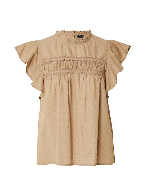 VERO MODA Bluse 'TRINE'  mørkebeige