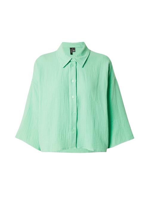 Se VERO MODA Bluse 'NATALI'  lysegrøn ved About You