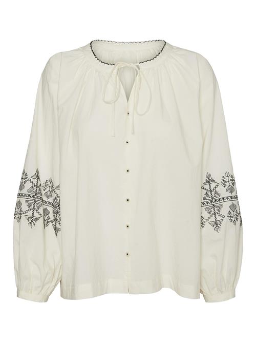 VERO MODA Bluse  beige / grå