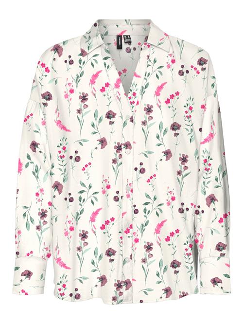 VERO MODA Bluse 'VMJOSIE'  lysebeige / petroleum / lysviolet / lys pink