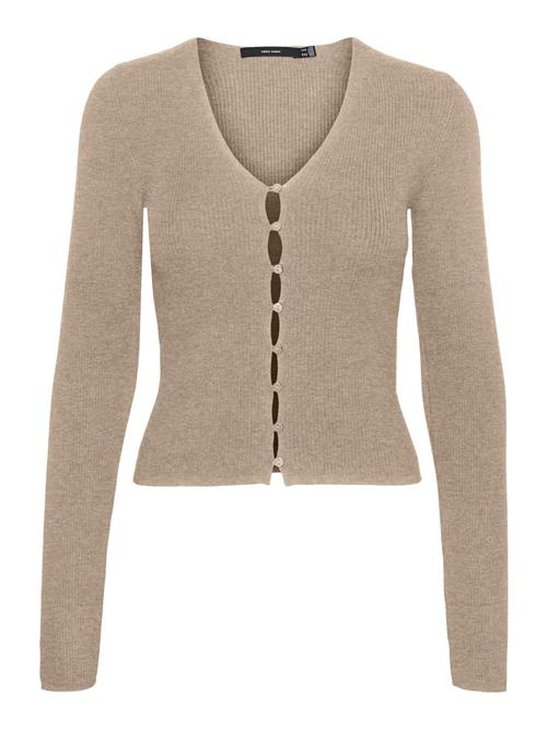 VERO MODA Cardigan 'GOLD'  mørkebeige