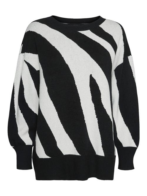 Se VERO MODA Pullover 'VMNancy'  sort / naturhvid ved About You