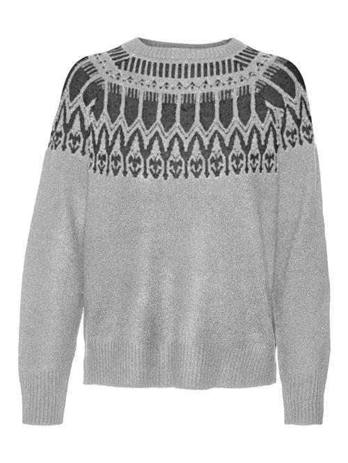 VERO MODA Pullover 'VMSimone'  mørkegrå / grå-meleret