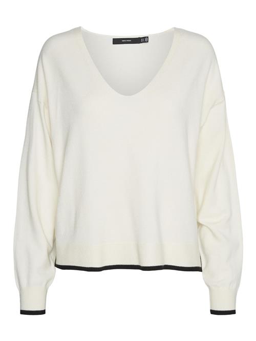 VERO MODA Pullover 'VMBreeze'  creme / sort