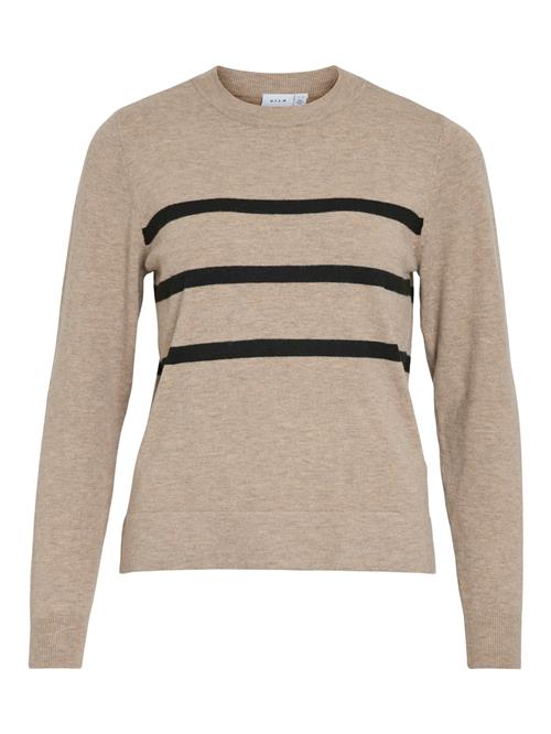 Se VILA Pullover 'Vikerry'  mørkebeige / sort ved About You