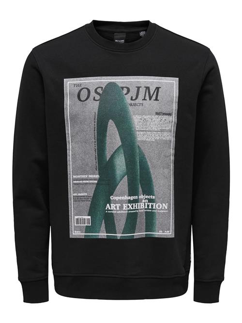 Se Only & Sons Sweatshirt  grå / grøn / sort / hvid ved About You