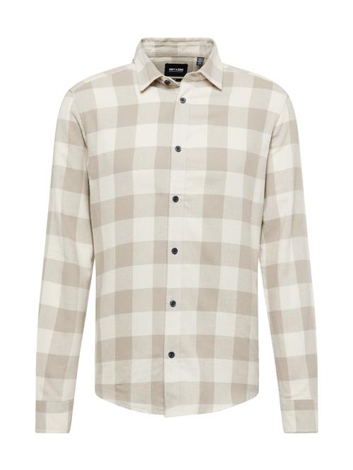 Only & Sons Skjorte 'Gudmund'  taupe / uldhvid